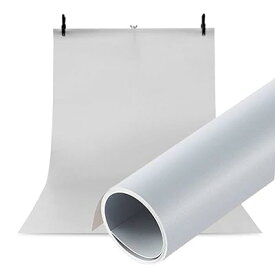 写真撮影用 PVC 背景紙 100cm x200cm バックペーパー 背景布 人物撮影 商品撮影対応 グレー