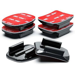 �w�����b�g�}�E���g �x�[�X�}�E���g �J�[�u�}�E���g(����&�Ȗʗ��p)�Z�b�g GoPro�p �t���b�g�}�E���g 3M VHB�S���p�b�h�t �S�[�v���A�N�Z�T���[ Hero 12 11 10 9 8 7 6 5 4 Session 3+ 3 2 1 (201