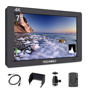FW703 ビデオカメラ用モニター 7インチ超薄型 HD 1920x1200 3G-SDI 4K HDMI 出力/入力 日本語設定 オンカメラ フィールドモニター 一眼レフ ディスプレイ カメラ撮影確認用