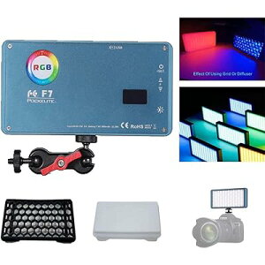 FalconEyes F7 12W RGBCg njJ\tgt Mini|PbgJCg ΋z@\ Bi-Color2500K-9000K CRIT97 4060LUX0.3m Type-C[d on-JrfICg
