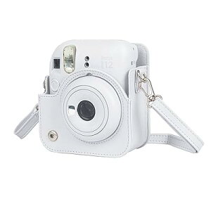 `FLP[X instax mini 12p JP[X mini12 `FL Jo[ Fujifilm `FL P[X Vf Sʕی h~ gѕ֗ V_[Xgbvt PUU[ (zCg)