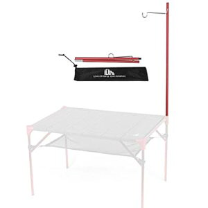 アウトドア テーブル 無限連結拡大可能 大きいサイズ 天板 透かし 折り畳み コンパクト 超軽量 収納袋付き 携帯便利 アルミ キャンプ BBQ (ランタンハンガー)