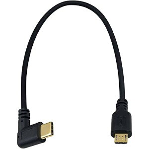Micro USB to Type ^Cv Cϊ P[uC25cm bL Micro USB5Pin IX to Type C L^ IX ϊP[u (Micro 5P)