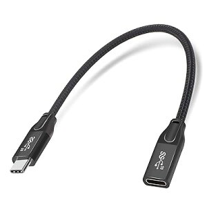 USB 3.1 Type C P[u Gen2 10Gbps 5A}[d 0.3m USB C IX to USB C X R[h rfI//f[^]ɑΉ
