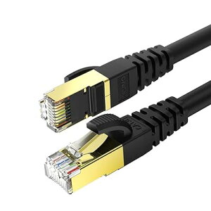 0.5m2�{ LAN�P�[�u�� CAT8 �J�e�S��-8���� 26awg ������ �M�K�r�b�g 40Gbps 2000MHz SFTP RJ45�R�l�N�^ �c���̐܂�Ȃ� WiFi�P�[�u�� �p�\�R�� PS3 PS4 PS5 Xbox���Ή��L�������P�[�u�� (