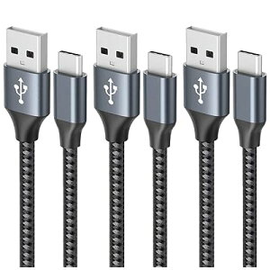 USB Type C P[u y3{Zbg 1m/1m/2mz3A }[d c^Cv QuickCharge3.0Ή f[^] ϋviCf Samsung Galaxy S10 / Note / Huawei P30 / P20