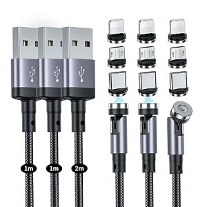 }Olbg [dP[u 3-in-1 USBP[u y3{Zbgi1M+1M+2Mjz360x+180x]  C ho E Cg }CNUSB Type-C RlN^ ^Cvc Micro USB Cable - DZCX -