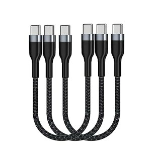 USBC-USBCP[u30cm 3{, PD 60W 0.3m ^CvC}[dR[hGalaxy S21 / S21 + / S20 + Ultra Note 20APixel 4/3 XLAMacBook Air iPad Pro2020ƌ