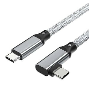 USB 3.2 Type C �P�[�u�� 2m L���y20Gbps�]�� 100w�}���[�d 4K@60Hz�f���o�� PD3.0/QC3.0�Ή� �z�^�C�vc �P�[�u�� �y�ґg�i�C���� �zMacBook/MacBook Pro/iPad Pro/Ninten