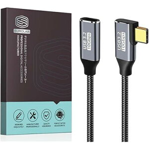 USB-C & USB-C P[u L 1M Type-c  USB3.1 Gen2(10Gbps) 100W PD}[d f[^] ϋviC ^Cvc R[h Type-c@Ή (1M)