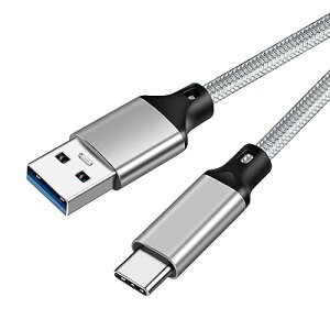 USB-C & USB-A 3.1(Gen2) ケーブル 0.5m 【10Gbpsデータ転送/3A 60W高速充電】USB3.1 Gen2 ケーブル USB-A to USB-C ケーブル 高耐久ナイロンマートフォン・タブレット・ゲーム機のタイプc機