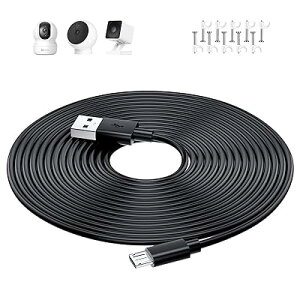 }CNusbP[u 5M micro usb dP[u hƊĎJ̋dp USB A - microB IXIX ATOM Cam 2/YESKAMO/Wyze Cam Pan/Nest Cam/XIAOMI/IMOU/EZVIZ/Bl