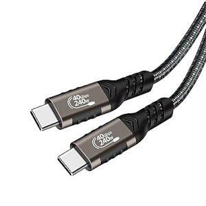 Thunderbolt 4 P[u (1.5m, KF) USB4Ή [240Wo / 40Gbpsf[^] /8K@60Hz fo ] T_[{g 4P[u ʌ݊ X}[gtHA^ubgAm[gp\R̃^Cvc@