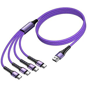 }` USB C P[u }[d [1.2M/2pbN] QC 3.0(3A) USB C Xvb^[P[u 4 in 1 [dR[h 4̃^CvC|[gt iPhone 16 15 Pro/iPad Air/Pro/Samsung G