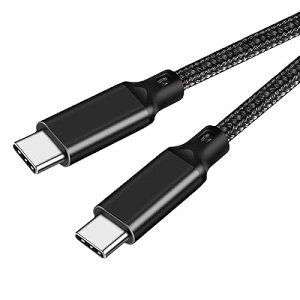 USB-C & USB-C �P�[�u�� 2m �y100W PD�Ή�/USB 3.2 Gen 2x2-20Gbps�f�[�^�]���zPD3.0/QC3.0�������[�d 4K/60Hz �f���o�͒����ϋv�i�C�����҂݃X�}�[�g�t�H��/���b�v�g�b�v/�^�u���b�g�ȂǗl�X��