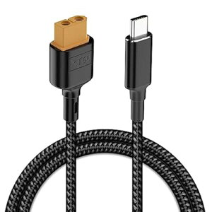 XT60 USB-C ϊP[uAPD 100W ^Cv-C to XT60 X [d A_v^[ P[uAXT60 [d P[u h[AzdrAԗARߋ dp, 50cm
