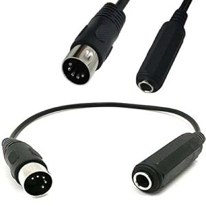 MIDI P[u, DIN 5sIX6.35mm (1/4 C`) Female TRSXeII[fBIP[u ߂ MIDI L[{[h (VZTCU[, @, GNgbNsAm, MIDI M^[,GgZg) 30c