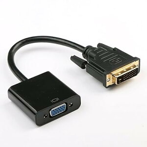 DVI-D 24+1 to VGA d-sub ϊA_v^ IX-X dvi vga ϊP[u HDTV vY} DVD vWFN^[ɑΉ (ubN)