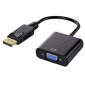 Displayport IX  VGA X ϊA_v^ (DP to VGA) ő𑜓x 1920×1080T|[g bLRlN^[ PC j^ vWFN^[ DVD HDTV j^[p Ή