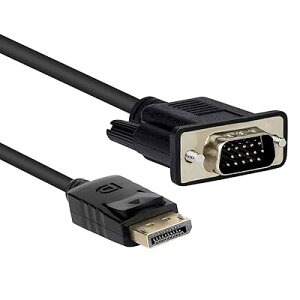 DisplayPort VGAϊ P[u DP to VGA ϊP[u 1.8m W DP-VGA P[u 1080P fBXvC|[g ϊ DP (IX) - VGA(IX)