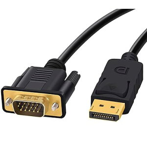 Displayport VGA ϊ P[u 1.8m W DP-VGA P[u 1080P fA fBXvC Ή Sdl bL RlN^ DP to VGA IX IX