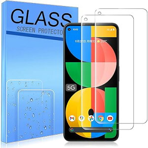 �y2���Z�b�g�zFor Google Pixel 5a (5G) �p�̃K���X�t�B���� �����K���X �t���ی�t�B���� For Google Pixel 5a (5G) / SoftBank �p�̑Ή� �ی�t�B���� �d�x9H ����0.33 ���Ɏq�f��AGC