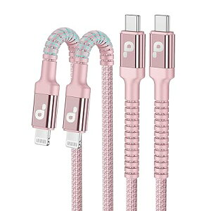 USB C CgjOP[u 2M 2{Zbg Type C LightningP[u }[df[^ c^Cv iPhoneP[u iPhone 13 /mini/Pro/Max/iPhone 12/SE/XR/XS/X/8
