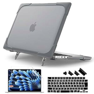 M2 MacBook Air 13.6C`p\RP[X2022AV^MacBook Air 13C`A 2681̖hUیn[hP[XA܂肽݃X^h+L[{[hJo[+XN[veN^tAO[