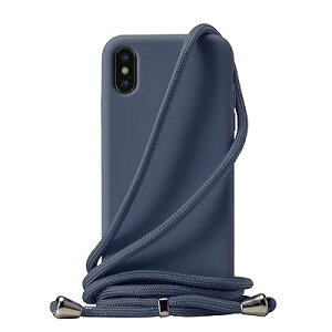 Apple iPhone X/iPhone XS �p �P�[�X iPhone X/iPhone XS �J�o�[ �l�b�N �V�����_�[ �X�g���b�v�t�� �X�}�z �V���R�� �J�o�[ �R�t�� �΂߂��� �D��X�g���b�v�t�� ���߉\�ȃV�����_�[ �N���X�{�f�B �l�b