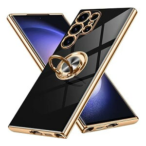 Galaxy S23 Ultra �P�[�X �����O�t�� Samsung �M�����N�V�[ S23�E���g�� / docomo SC-52D / au SCG20 �J�o�[ �X�}�z�P�[�X �X�^���h�@�\ ���� �ԍڃz���_�[ �Ή� �g�уJ�o�[ �y�� �X�g���b�v���t