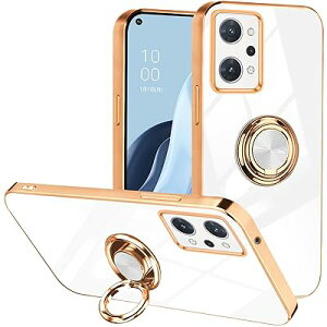 OPPO Reno7 A ケース OPPO Reno9 A ケースリング付き TPU 耐衝撃 液状シリコン オッポ リノ7A 9A 5G スマホケース 薄型 軽量 米軍MIL規格取得 衝撃吸収 防指紋 スタンド機能 ストラップホール付き サラサ