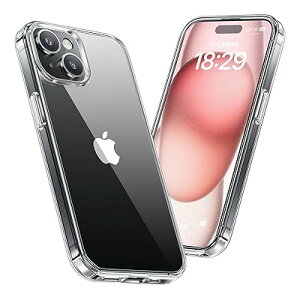 �P�[�X iPhone 15�p �N���A �ی�P�[�X ���ϖh�~ �ϏՌ� �ČRMIL�K�i SGS�F�� PC�w�� �����h�~ ���^ �o���p�[ ���C�����X�[�d�Ή� �X�g���b�v�z�[���t�� �A�C�t�H��15�i6.1�C���`�j�Ή� �X�}�z�P