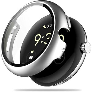 Google Pixel Watch 2/Pixel Watch 1 �p �P�[�X �ی� �K���X�t�B���� ��̌^ PC+TPE�ގ� ��d�\�� �S�ʕی� �����^ ���ϋv �����ȒP �ϏՌ� �Ή� Google Pixel Watch 2/1�ی�P�[�X ����