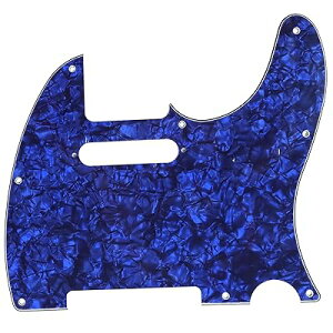 8穴 TL テレキャスターピックガードFender USA/メキシコスタンダードTeleエレキギター用、ブルーパール4P