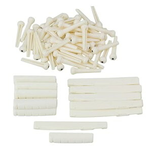 10個入れ クリーム 6弦ギターブリッジサドルナッツピン アコースティックフォークギターのため