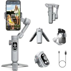 SMART X PROX}zWo܂肽ݎ莝X^rCU[ Y[{^AOLEDʁALEDCg\AAndroidX}ziPhone 15/14/13/12/11 Pro/Max XS Maxƌ݊3Wo 270°[C