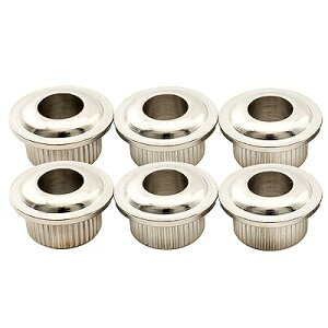 Pro 6mmから10mmヴィンテージ/モダン コンバージョンブッシュ ギターペグ用、ニッケル(6個セット)