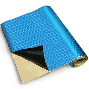 制振シート デッドニング 車 吸音材 車用 デッドニングシート 防音シート アルミニウム 厚み2mm 幅46cm 吸音 遮音 振動 制振 ハサミでカット可能 取付簡単 DIY カー用品 (ブルー-1ロール(3m))