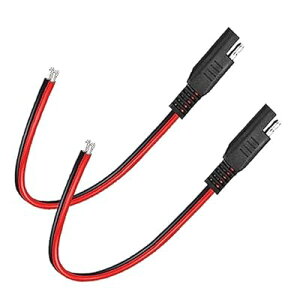 2pcs SAE ̃RlN^[ P[u 30cm ̎ԉP[uASAE ւ SAE 2 Pin ̑ڑ/n[lX 18AWG f؂܂