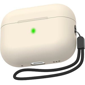 �����^ Airpods Pro2 �P�[�X �V���J�Q���ی�J�o�[ ������ LED�� �S�ʕی� �����h�~ �L�Y�h�~ �ϏՌ� �h�o Airpods Pro ��2����i2022�j�p (Airpods Pro ��2����, �x�[�W��)