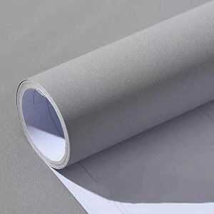 壁紙シール グレー リメイクシート 無地 はがせる 防水 シート カッティングシート リフォームシート 厚手 おしゃれ 剥がせる壁紙 ライトグレー DIY 耐熱 30cmx200cm