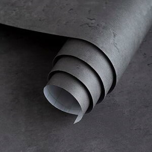 ダークグレー 壁紙シール 80cm幅x4m長 リメイクシート コンクリート 剥がせる壁紙 おしゃれ 防水 防汚 防かび 3d立体 模様替え シール壁紙 はがせるシール テーブル テーブルリメイクシート 簡