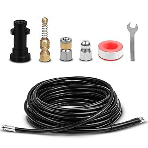 �p�C�v�N���[�j���O �z�[�X �P���q���[�Ή� 30M �������@ �z�ǐ�� �t���� �m�Y���t�� �r���ǐ��z�[�X �����N���[���p�C�v �˂���h�~ Karcher K2 K3 K4 K5 K6 K7 JTK�ɓK�p