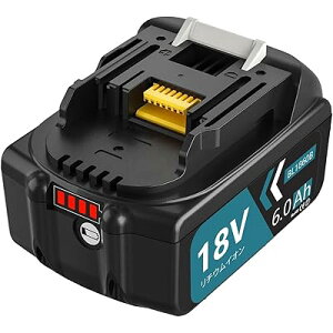 VANKO �݊� �}�L�^ 18v �o�b�e���[ BL1860B 6000mAh��e�� 1�� �}�L�^ �o�b�e���[ 18v BL1860B BL1815N BL1820B BL1830B BL1840 BL1850B BL1860B�ȂǂɌ݊��\ LED�c