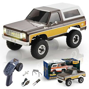 FMS 1/24�X�P�[��RC�N���[���[ ���W�R�� Chevy K5 Blazer �Ԑ������C�Z���XFCX24 RTR8km/h MAX���xLED���C