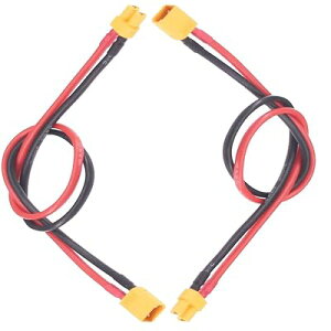 2pcs XT30 �I�X�v���O�R�l�N�^��30cm 16AWG�V���R���P�[�u�������XT30���X�v���O�R�l�N�^�ɕ�