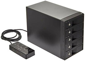 【中古】センチュリー USB3.0接続 3.5"SATAx5台 搭載可能HDDケース 電源リモートボックス+USB充電3ポート付 「裸族のカプセルホテル5Bay」 CRCH535U3ISC