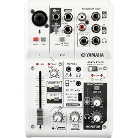 【中古】ヤマハ YAMAHA ウェブキャスティングミキサー オーディオインターフェース 3チャンネル AG03 インターネット配信に便利な機能付き 音楽制作アプリケーションCubasis LE対応