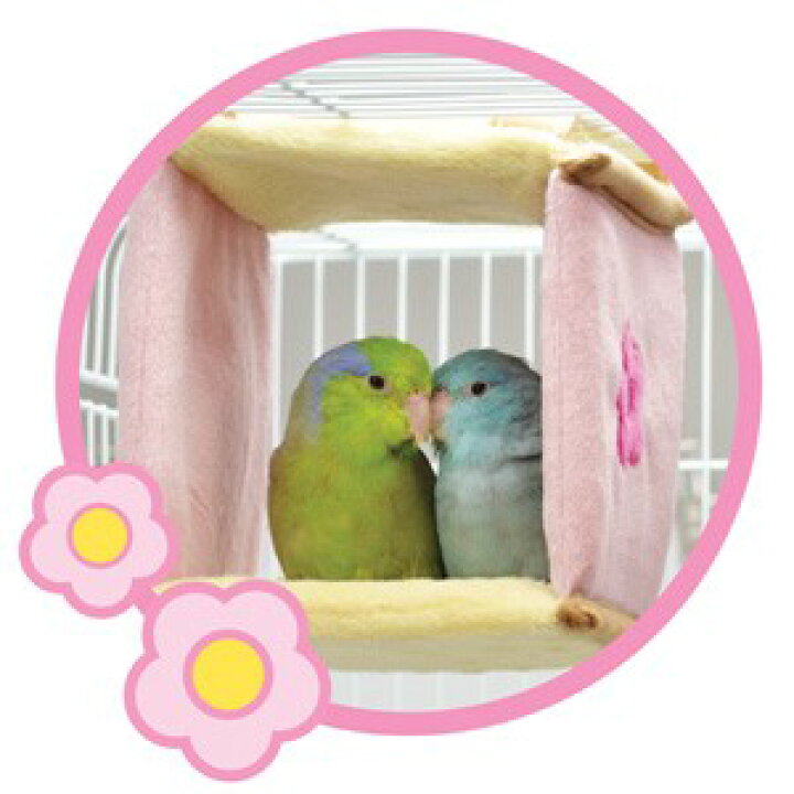 ランキング上位のプレゼント インコのテント インコのおもちゃ ベッド SANKO ハウス 小鳥の三角