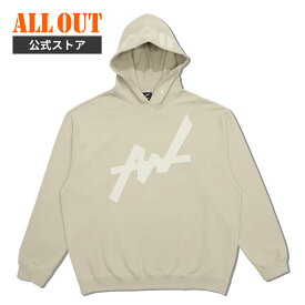 【4/20限定★クーポンで10％OFF】≪公式≫ALL OUT SWEAT HOODIE BIG LOGO メンズ スェット トレーナー フーディーオールアウト ビッグロゴ トレーニングウェア ジム フィットネス 長袖 おしゃれ アウトドア スポーツ A1240001